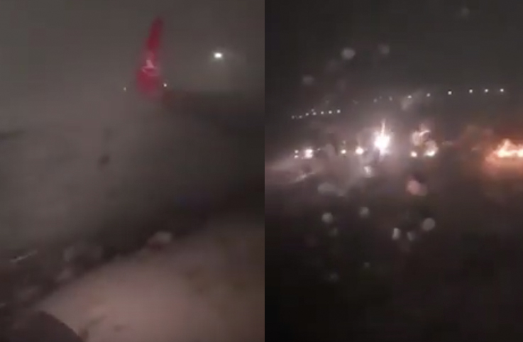 THY İzmir uçuşunu ISL’de kötü hava koşulları nedeniyle iptal etti