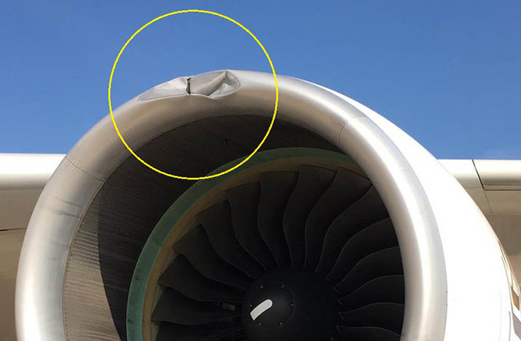 Emirates’in Dubai-Barcelona uçağının motoru hasar gördü