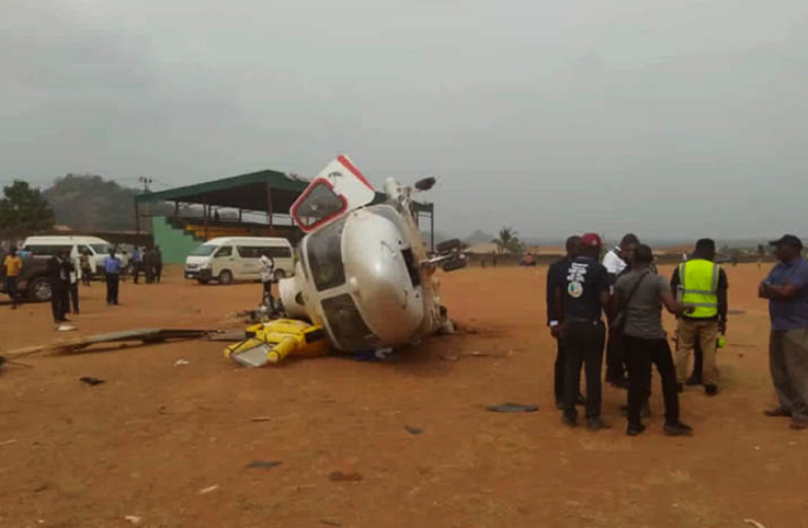 Nijerya başkan yardımcısının bulunduğu helikopter kaza yaptı