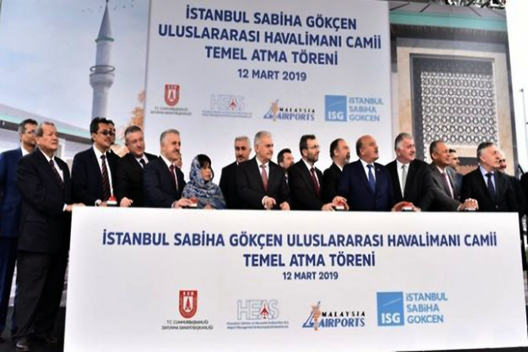 Sabiha Gökçen Havalimanı Camii’nin temeli atıldı