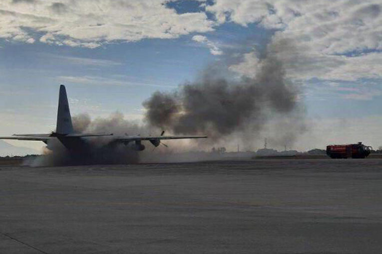 Filipinler’de askeri C-130 kalkışa hazırlanırken yandı