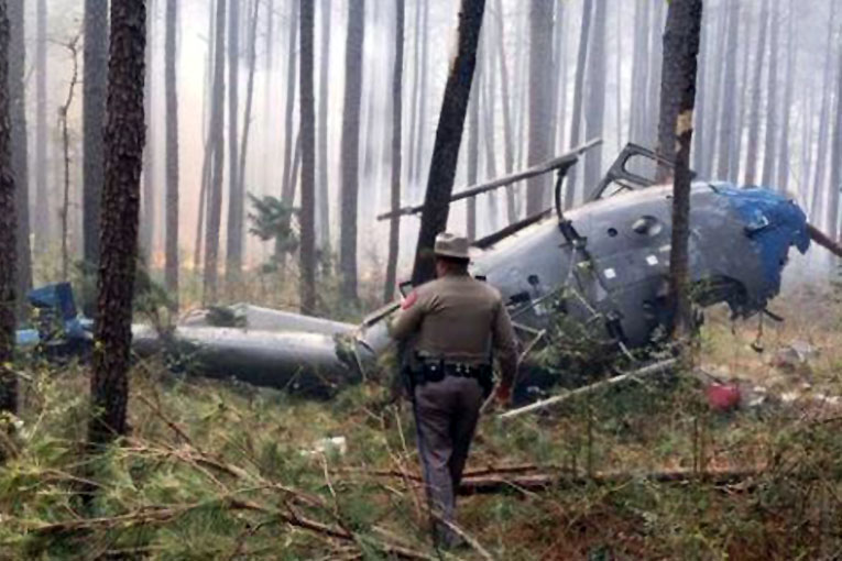 ABD Teksas’ta helikopter düştü