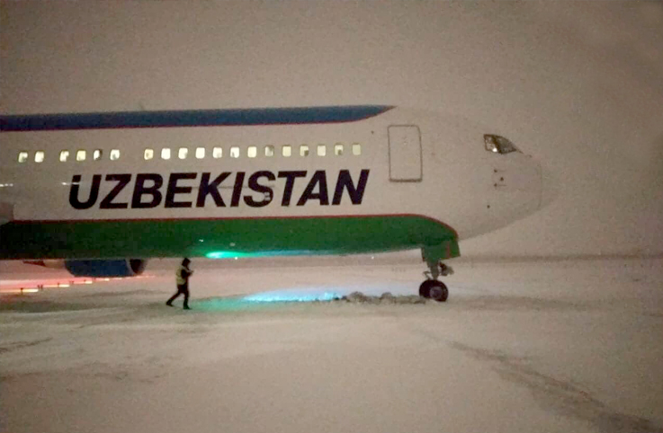 Özbekistan Havayolları’nın uçağı pistten çıktı