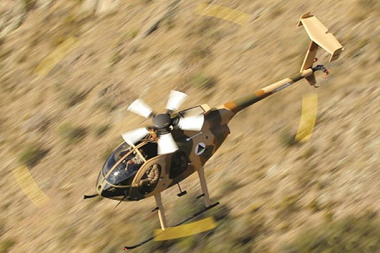 Afganistan ordusunun MD530F Cayuse Warrior tipi helikopteri düştü