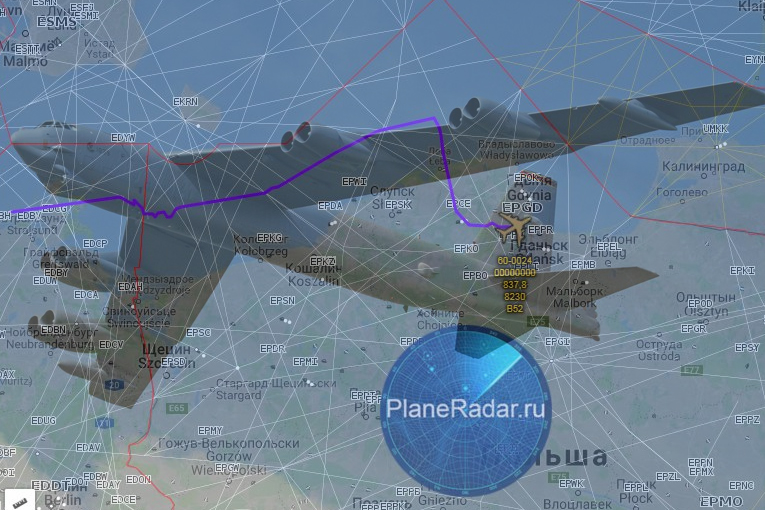 Rusya, ABD’nin B-52H’ını Kaliningrad’a yakaladı