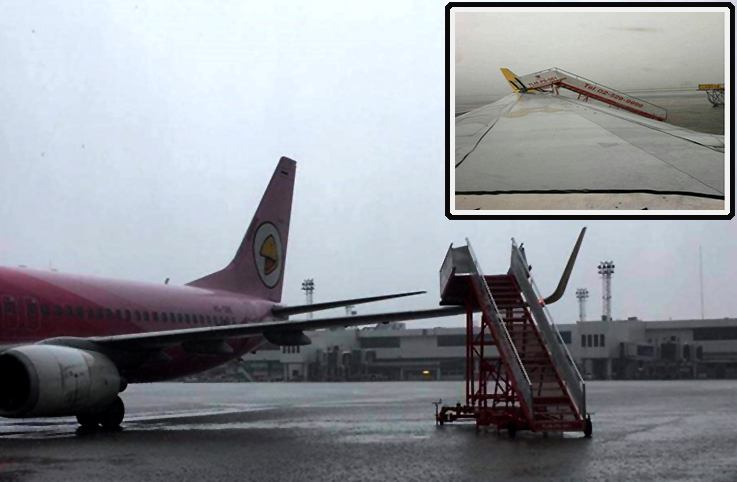 Bangkok Havalimanı’nı fırtına vurdu
