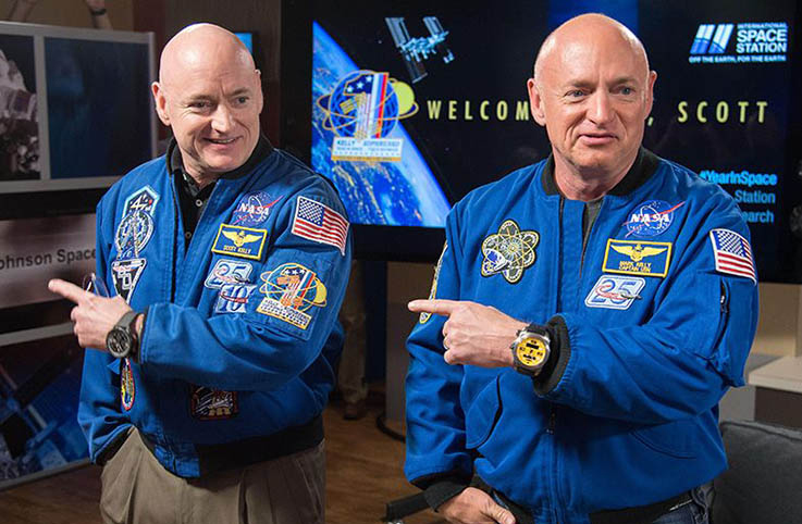 NASA astronot Scott Kelly ile ikizi Mark Kelly üzerinde araştırma yaptı
