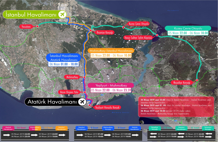 AHL’nin taşınma sürecinde trafiğe kapanacak yollar