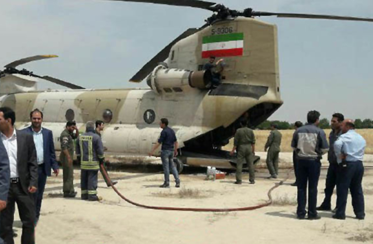İran Hava Kuvvetleri’nin Chinook’u acil indi