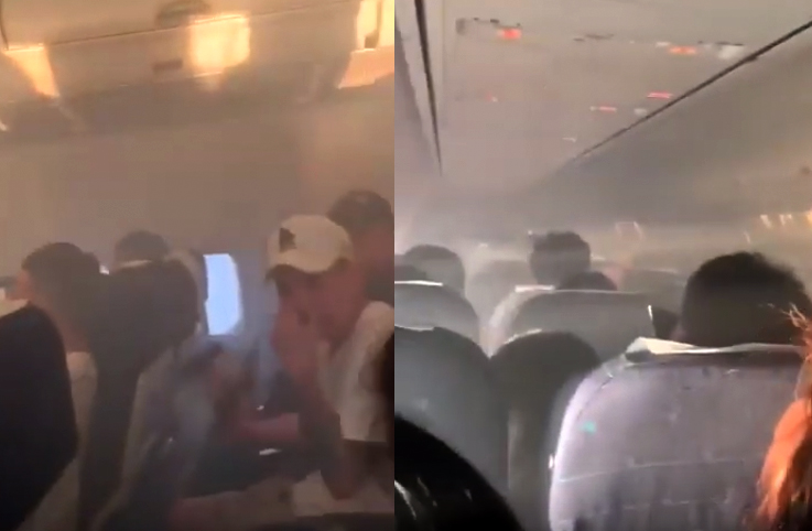 Kabini duman kapladı, yolcular paniğe kapıldı