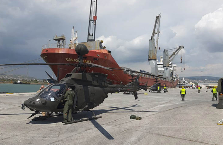 Yunanistan ABD’den ilk 6 adet Kiowa helikopteri teslim aldı