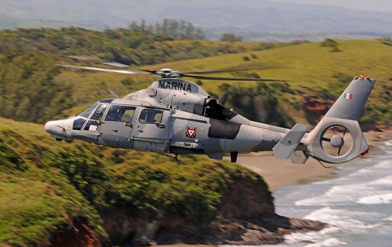 Meksika Deniz Kuvvetleri’nin helikopteri düştü