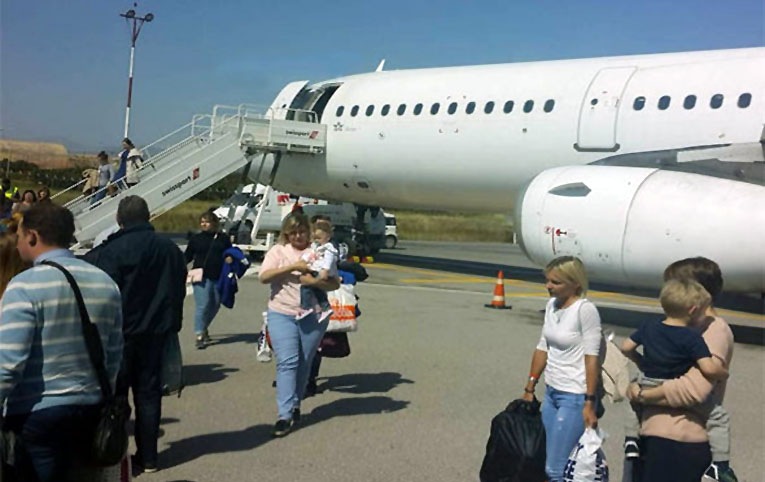 Nordwind uçağını gösterge hatası acil indirdi