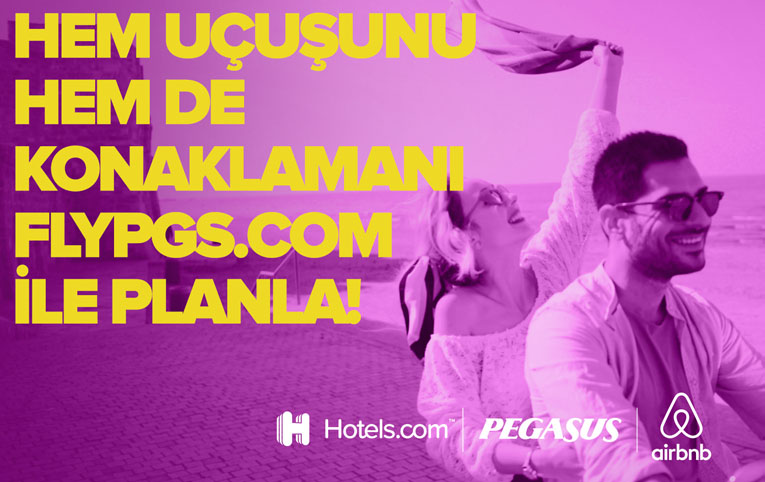 Pegasus’tan Hotels.com ve Airbnb iş birliği