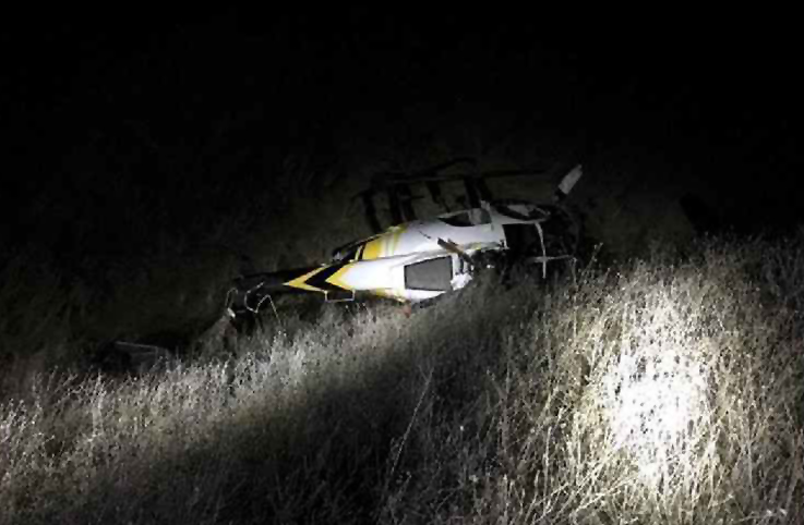 ABD Utah’ta Robinson R44 düştü