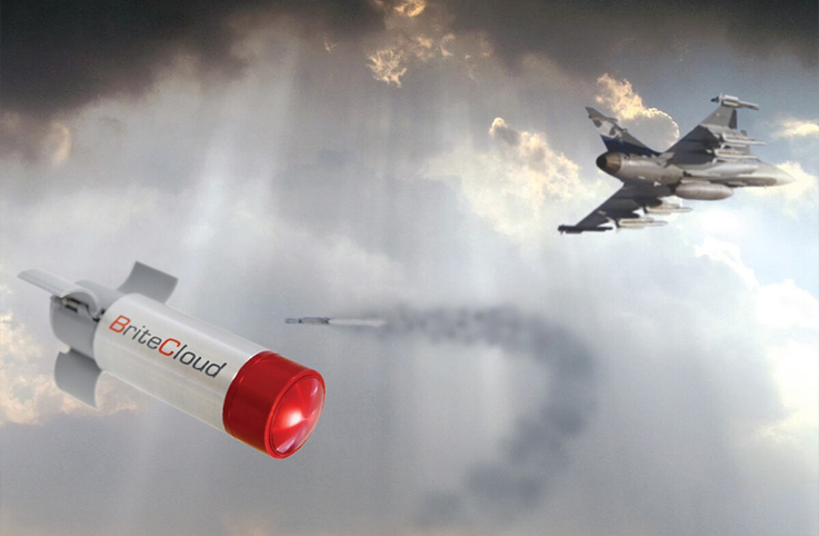 RAF BriteCloud roketlerini Typhoon jetleriyle test ediyor
