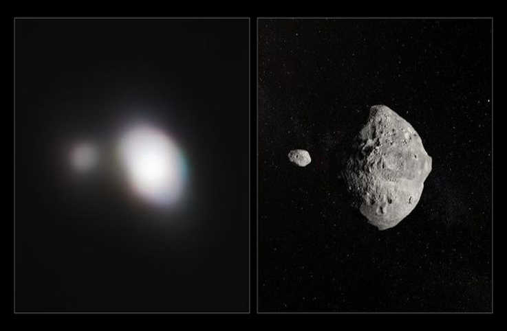 VLT teleskobu, çifte asteroid’i böyle görüntüledi