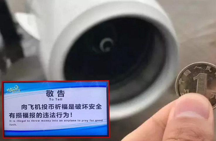 Çin havalimanlarına demir para uyarısı astı