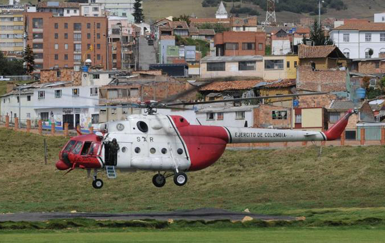 Kolombiya’da Mi-17 inişte kaza yaptı
