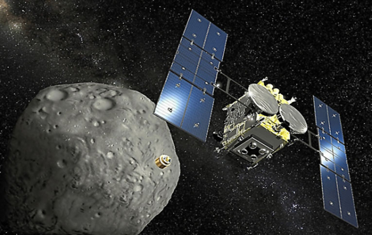Japonya’nın Hayabusa2’si bir asteroide iniş yapıyor