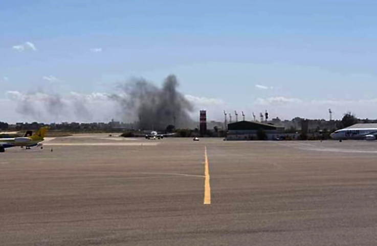 Mitiga Uluslararası Havalimanı’na hava saldırısı