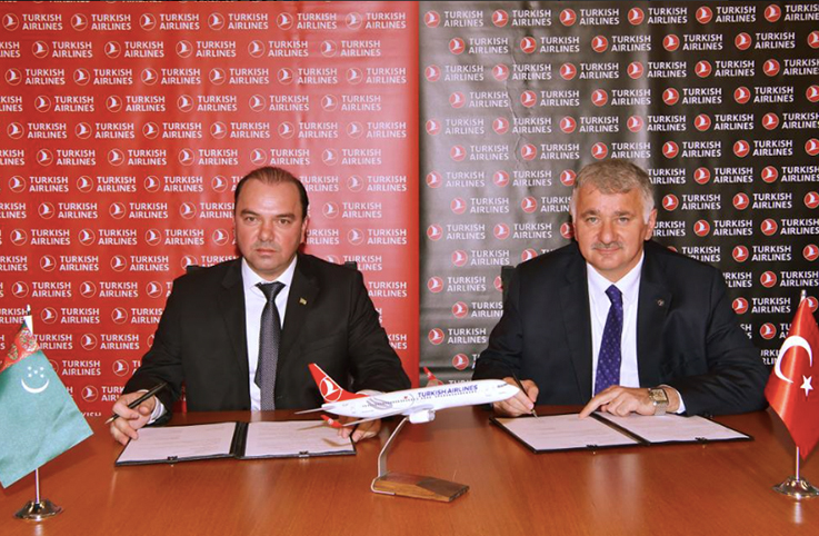THY-Türkmenistan Havayolları ile işbirliği imzaladı