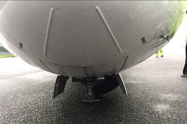 ATR-72’nin inişte ön dikmesi kırıldı