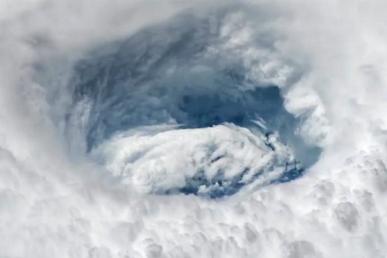 Astronotlar Dorian’ı böyle kaydetti