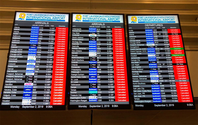 Dorian, ABD’de 1400 uçuşu iptal etti