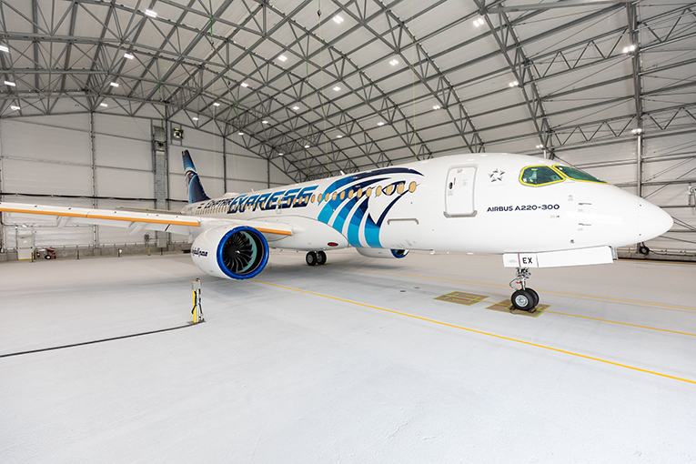 Egyptair A220’yi törenle teslim aldı