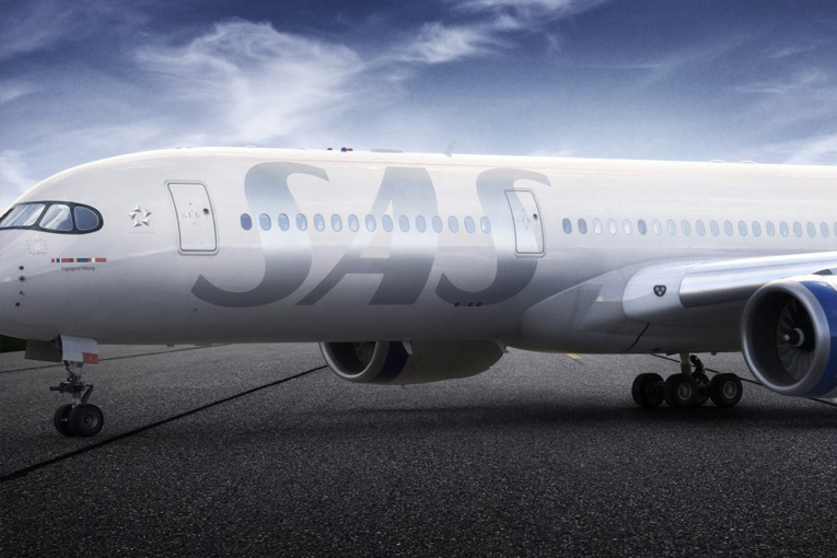 SAS Hava Yolları yeni A350 boyamasını tanıttı