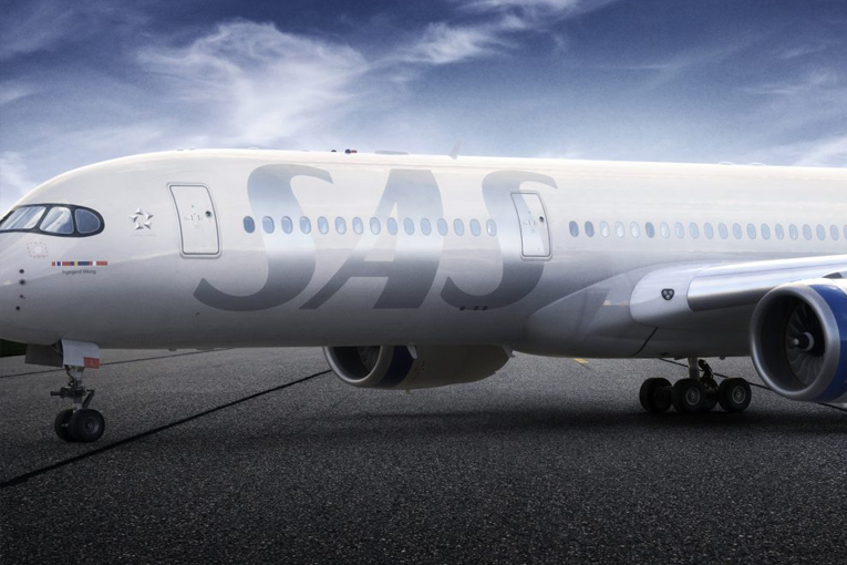 SAS Hava Yolları yeni A350 boyamasını tanıttı