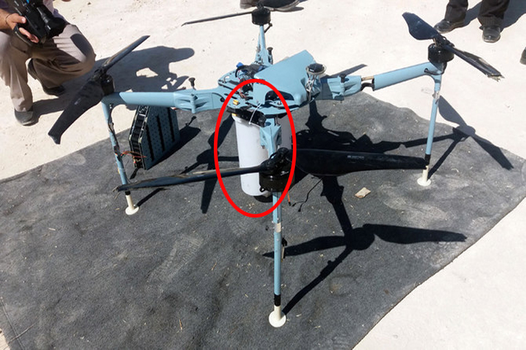 Suriye’de misket bomba yüklü İHA düşürüldü