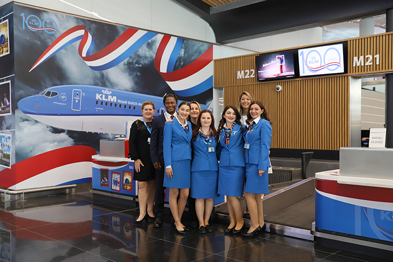 KLM,100. yaşını İstanbul Hava Limanı’nda kutladı