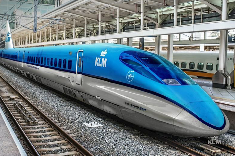 KLM’den kısa uçuşlara hızlı tren projesi