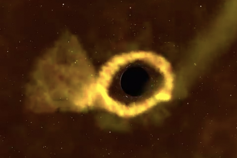 NASA, 375 milyon yıl uzaktan parçalanan yıldızı görüntüledi