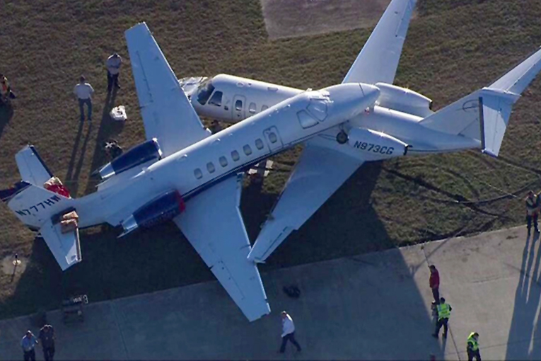 San Antonio havalimanında ilginç kaza