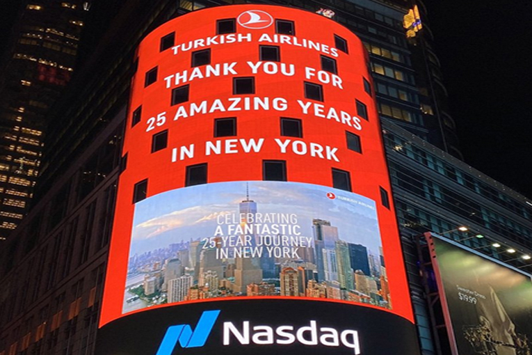 THY, 25. yılını Newyork’ta böyle kutladı