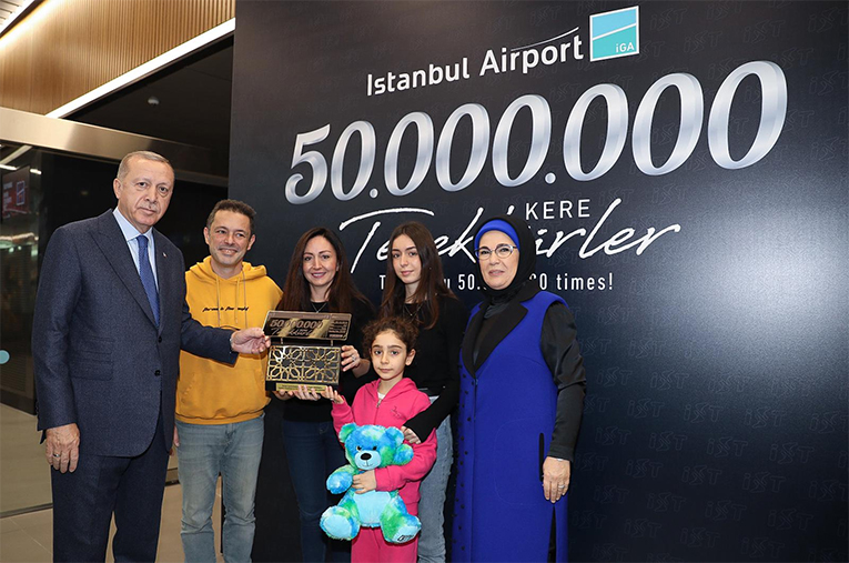 İstanbul Havalimanı 50 milyon yolcu sayısını geçti