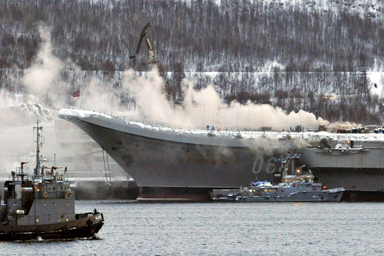 Yanan Admiral Kuznetsov ile ilgili açıklama yapıldı