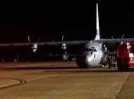 Peru Hava Kuvvetleri’nin C-130’nun inişte ön dikmesi çöktü