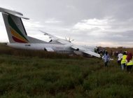Etiyopya Havayolları’nın Dash-8 kalkışta pistten çıktı