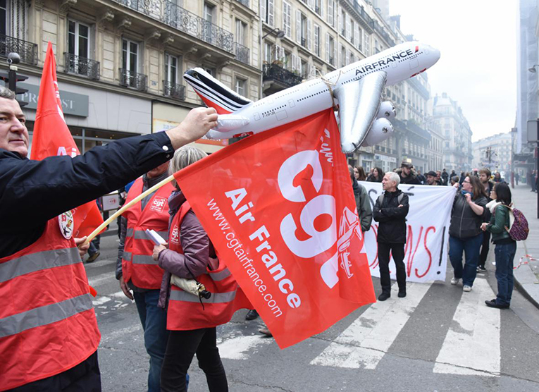 Ülke genelindeki grev Air France’de etkileyecek
