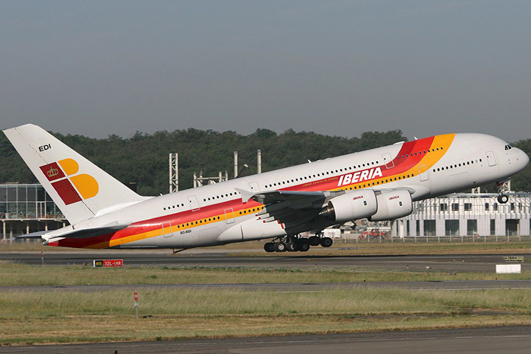 Iberia Havayolları uçağı kalkışta kuş sürüsüne çarptı