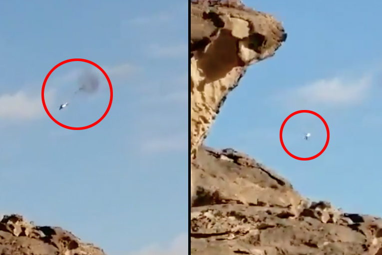 Yemenli Husilerin düşürdüğü AH-64’ün görüntüleri yayınlandı
