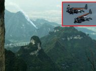 400 km hızla Tianmen Dağı’ndan geçtiler