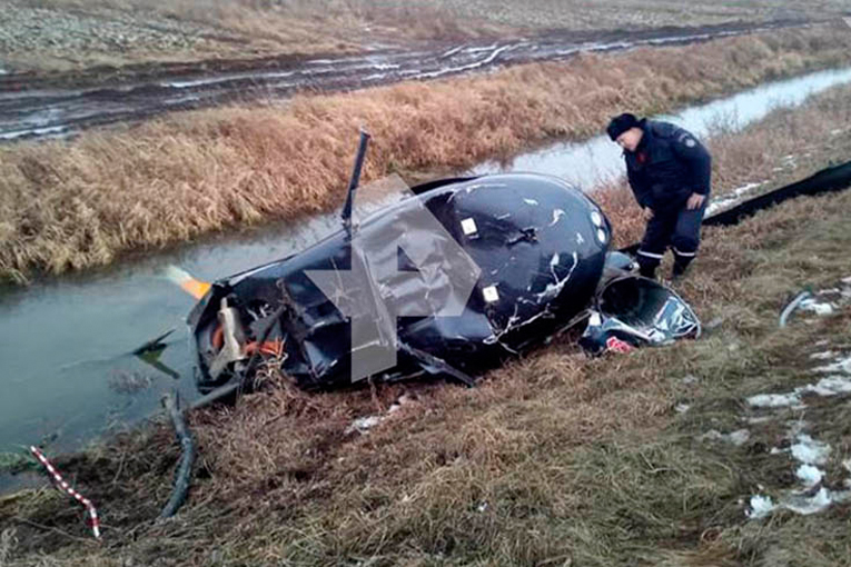 FIA Dünya Helikopter şampiyonu inişte kaza yaptı