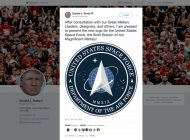 Trump, ABD Uzay Kuvvetleri’nin yeni logosunu tanıttı