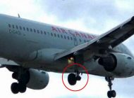 Air Canada uçağının kalkışta tekeri düştü