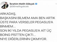 Gökçek; “para verseler Pegasus’a binmem. 2 senede 3 Boeing kaza yaptı”